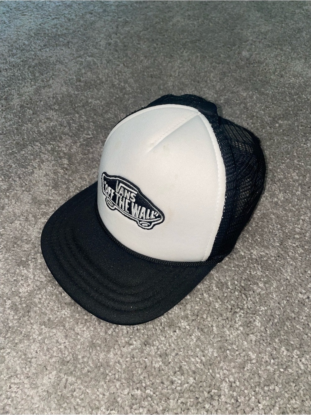 Vans Kids Black & White Trucker Cap